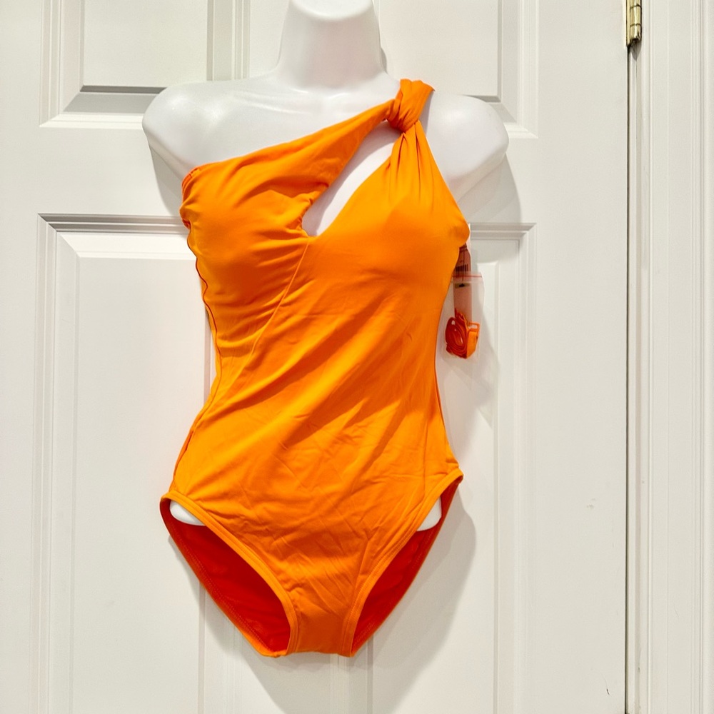 Carmen Marc Valvo in Sun Coral  color Swimwear